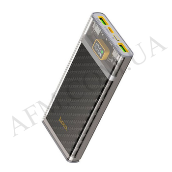 Зовнішній акумулятор (Power Bank) Hoco J103 22.5W LCD Type-C+2USB (10000 mAh) сірий