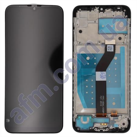 Дисплей Motorola XT2055 Moto G8 Power Lite чёрный + рамка