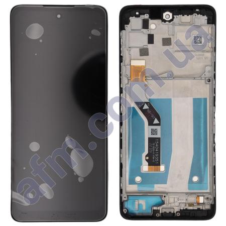 Дисплей Motorola XT2133-2 Moto G60s чёрный + рамка