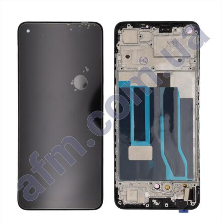 Дисплей Oppo A74 4G OLED чорний + рамка