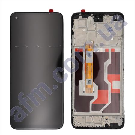 Дисплей Oppo A76/ A36 чорний + рамка