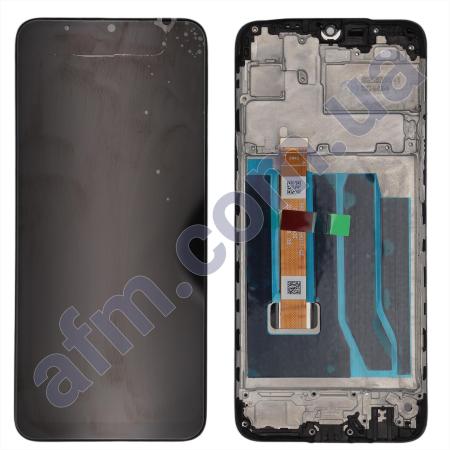 Дисплей Realme 5/ C3 чорний + рамка