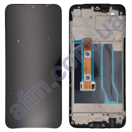 Дисплей Realme 7i (Global) чорний + рамка