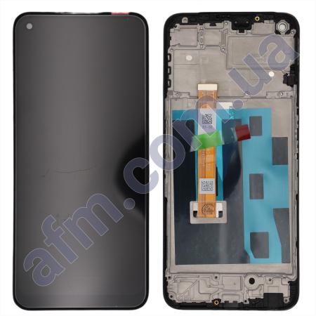 Дисплей Realme 8i чорний + рамка