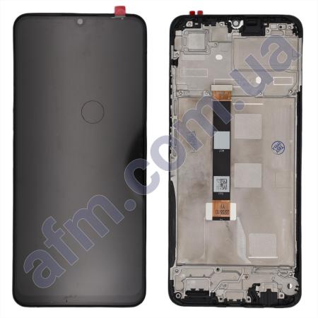 Дисплей Realme C51 чёрный + рамка