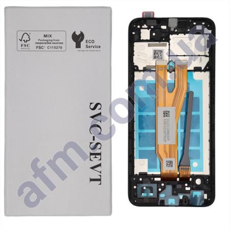 Дисплей Samsung сервісний A032 Galaxy A03 Core чорний + рамка GH81-21711A