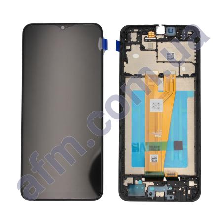 Дисплей Samsung сервисный A045F Galaxy A04 чёрный + рамка GH81-22731A