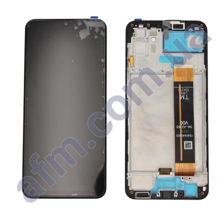 Дисплей Samsung сервисный A236F Galaxy A23 5G чёрный + рамка GH82-29734