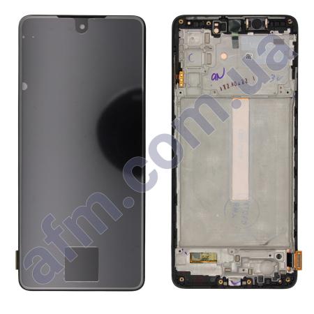 Дисплей Samsung сервисный M526 Galaxy M52 чёрный + рамка GH82-27094A