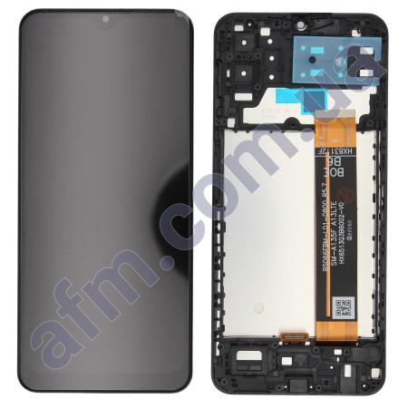 Дисплей Samsung A135F Galaxy A13 4G/ M135F чёрный + рамка