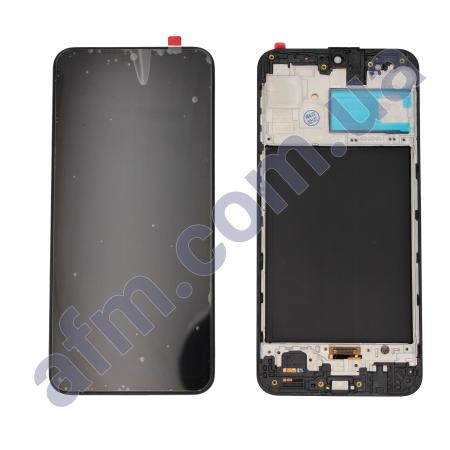 Дисплей Samsung M215F Galaxy M21/ M305F/ M315F OLED чёрный + рамка