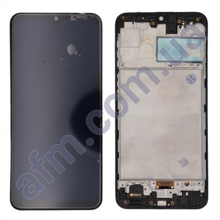 Дисплей Samsung M307 Galaxy M30s OLED чорний + рамка