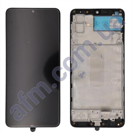 Дисплей Samsung M325 Galaxy M32 OLED чорний + рамка