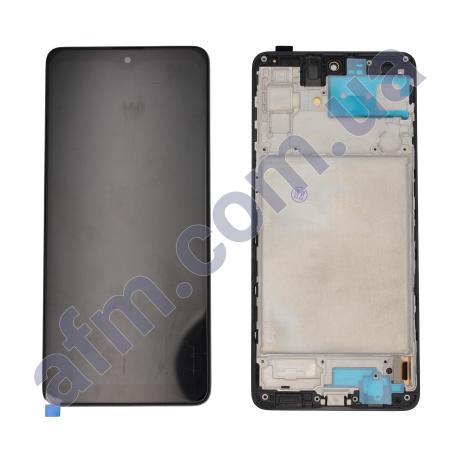 Дисплей Samsung M515 Galaxy M51 OLED (Small LCD) чёрный + рамка