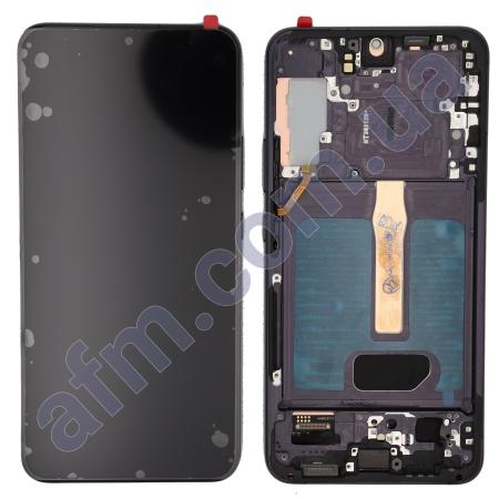 Дисплей Samsung S906B Galaxy S22 Plus OLED чёрный + рамка