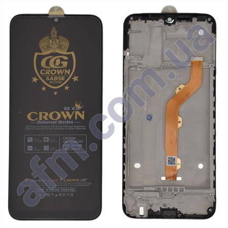 Дисплей Tecno Spark 4 KC2/ Tecno Spark (KC8)/ Camon 12 (CC7) чорний + рамка