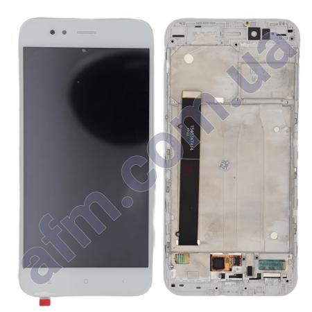 Дисплей Xiaomi Mi A1/ Mi5X белый + рамка