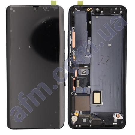 Дисплей Xiaomi Mi Note 10/ Mi Note 10 Lite/ Mi Note 10 Pro/ CC9 Pro OLED чёрный + рамка