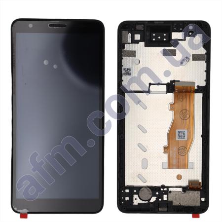 Дисплей ZTE Blade A3 2020 чёрный + рамка!