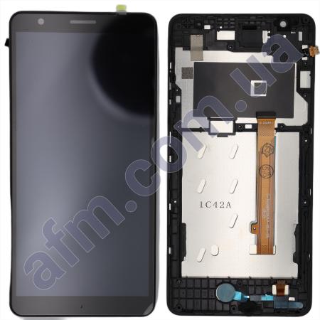 Дисплей ZTE Blade A31 Plus 2021 чёрный + рамка!