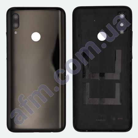 Задняя крышка Huawei P Smart 2019 (POT-LX1) чёрная Midnight Black + стекло камеры