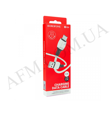 USB кабель Borofone BX84 Micro USB белый