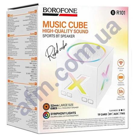Колонка Borofone BP101 Rubik cube sports біла