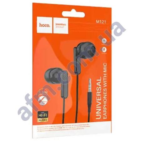 Наушники Hoco M121 3.5 чёрные
