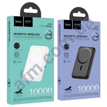 Зовнішній акумулятор (Power Bank) Hoco J141 (10000 mAh) QC3.0+PD20W/ MagSafe15W бездротова білий