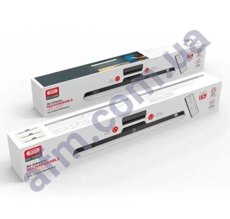 Светодиодная лампа XO YH08A Kubi сенсорна кнопка 1200mAh LED чорна