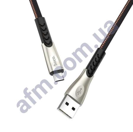 USB кабель Hoco U48 Superior Speed Micro USB 2.4A (1200mm) чорний