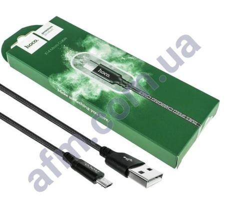 USB кабель Hoco X14 Times Micro USB (1000mm) чорний