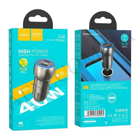 АЗУ блок Hoco Z48 PD 40W (2Type-C) серый