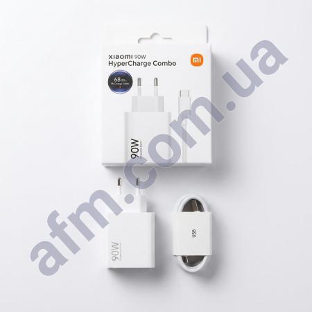 СЗУ блок Xiaomi 90W білий + кабель Type-C