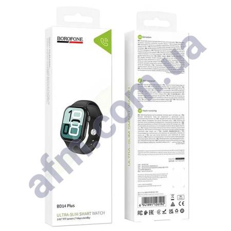 Смарт-часы Borofone BD14 Plus функция звонка чёрные