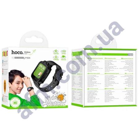 Смарт-часы Hoco Y104 + функция звонка 4G детские чёрные