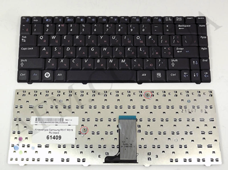Клавіатура+КлавиатурнаяПлата Samsung R517/ R519 чёрная+русский оригінал!