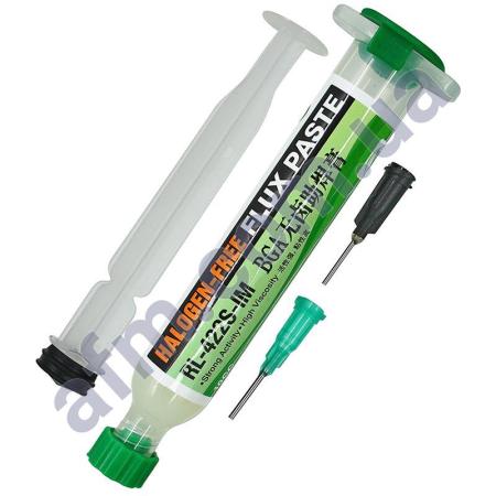 Флюс-паста Relife RL-422S-IM 10мл в шприце,  с толкателем,  высокоактивная (без галогенов)