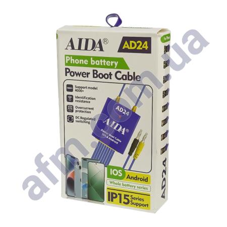 Кабели для блоков питания Aida AD24 с крокодилами и разъёмами для подключения плат