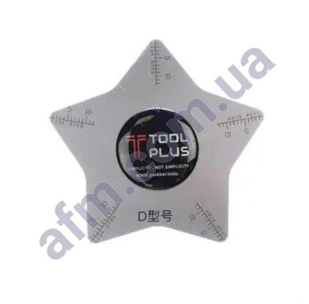 Карта металлическая QianLi звезда пятиугольная (для разборки телефонов)