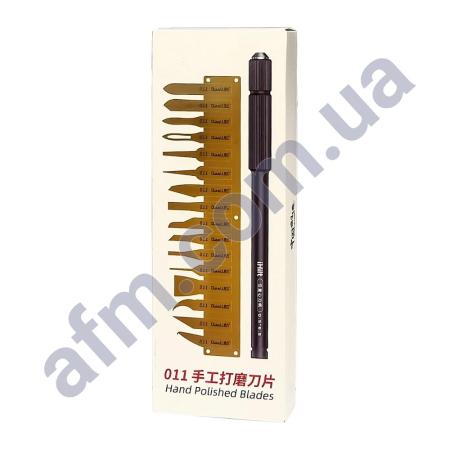 Набор для ремонта печатных плат и микросхем QianLi 011-2 (ручка 012 с цангой,  16 лопаток)