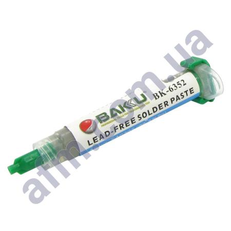 Паста BGA Baku BK-6352 (16 гр.) в шприце,  бессвинцовая
