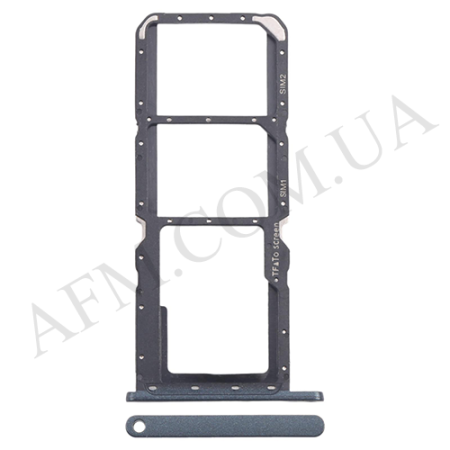 Держатель Sim-карты и карты памяти Nokia G21 на 2 Sim-карты синий