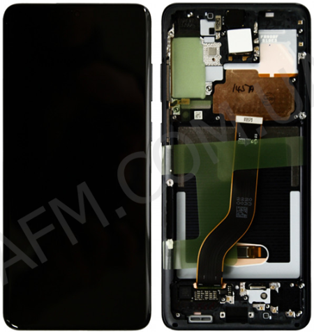 Дисплей Samsung сервісний G985 Galaxy S20 Plus/ G986 COSMIK BLACK + рамка GH82-22134A
