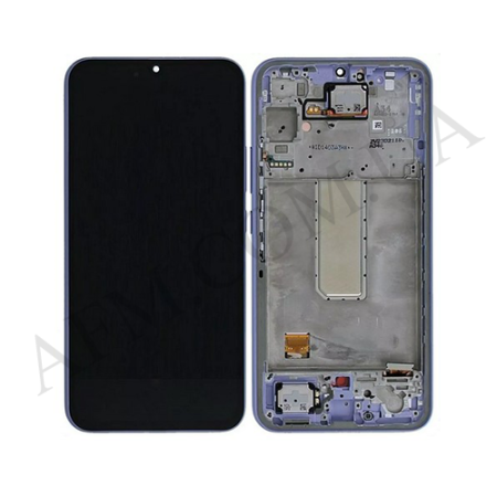 Дисплей Samsung сервісний A346 Galaxy A34 5G фіолетовий + рамка GH82-31200D