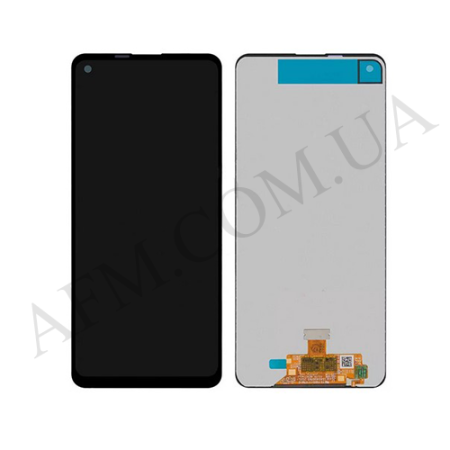 Дисплей Samsung сервісний A217 A21s 2020 чорний GH82-22988A