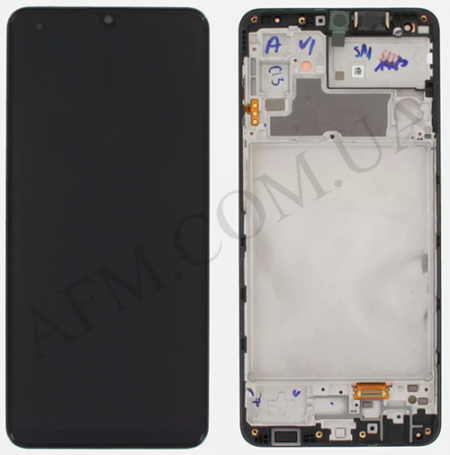 Дисплей Samsung сервісний A165 Galaxy A16 4G 2024 чорний + рамка GH82-36253A