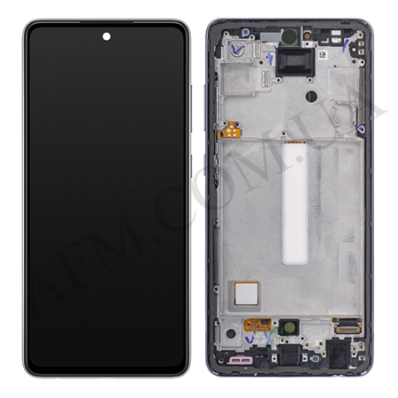 Дисплей Samsung сервісний A525 Galaxy A52/ A526 чорний + рамка GH82-25524A
