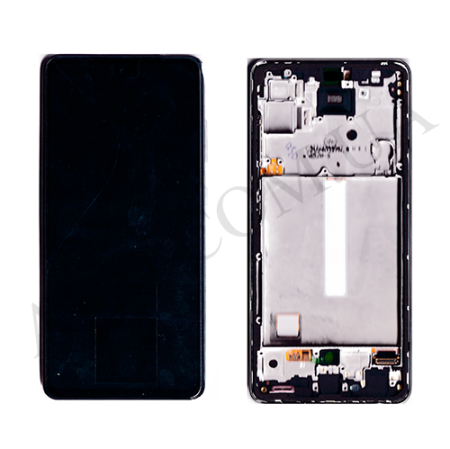Дисплей Samsung сервісний A525 Galaxy A52/ A526 білий + рамка GH82-25230D