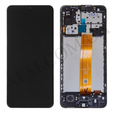 Дисплей Samsung сервісний M127 Galaxy M12 чорний + рамка GH82-25042A